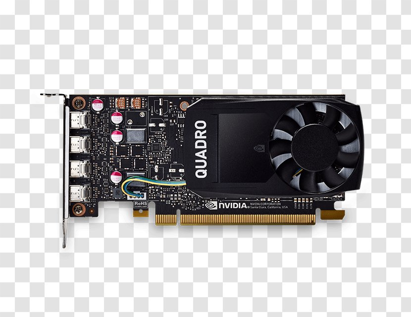 Graphics Cards & Video Adapters NVIDIA Quadro P1000 GDDR5 SDRAM Processing Unit - Pci Express - Nvidia Transparent PNG