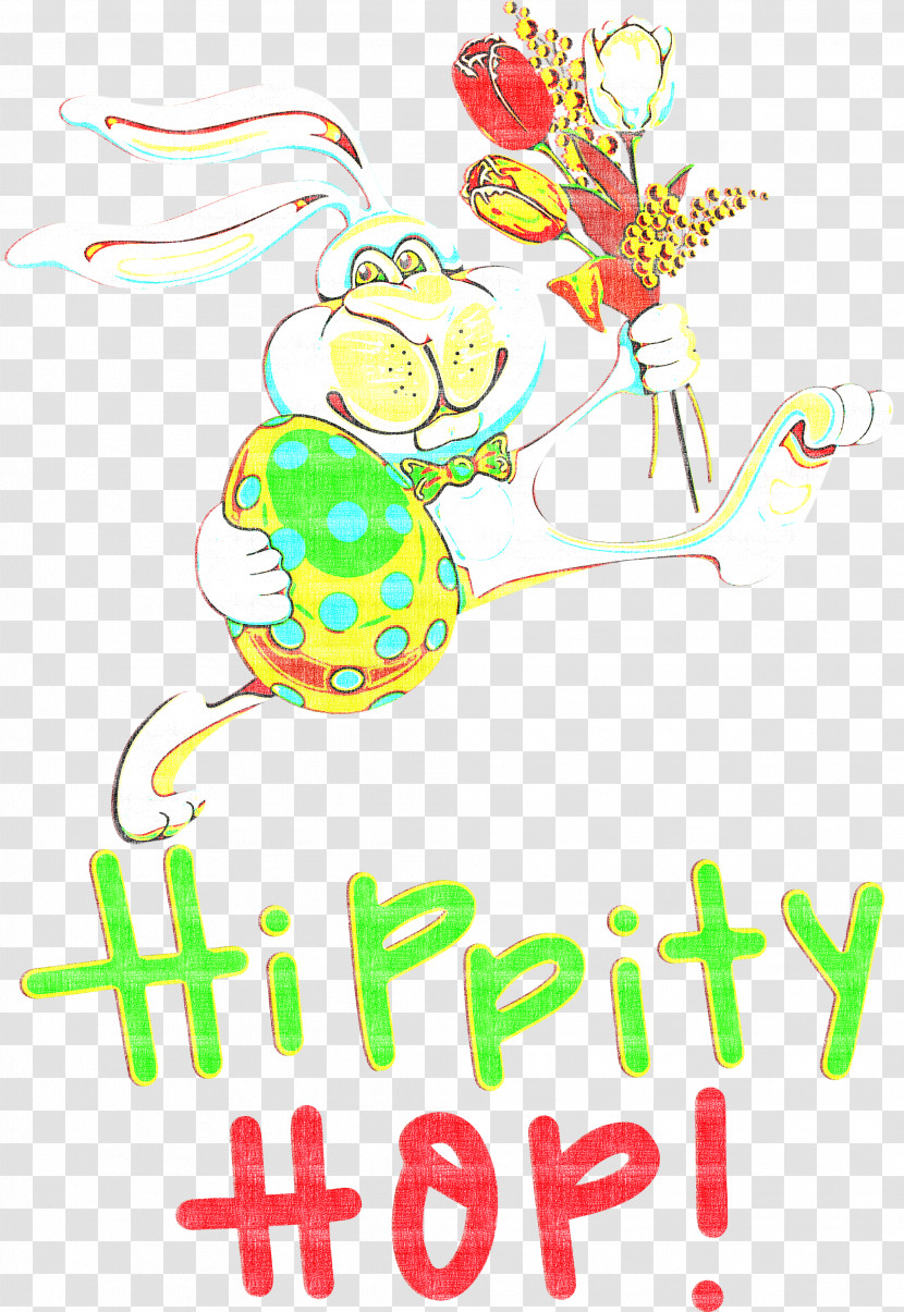 Happy Easter Hippity Hop Transparent PNG