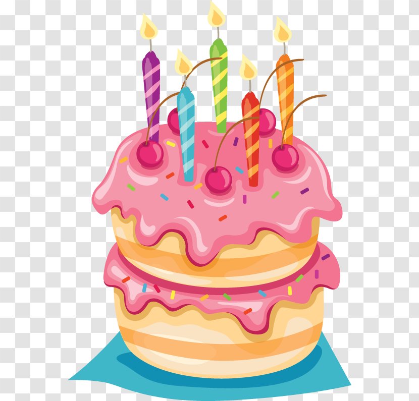 Birthday Cake Cupcake Clip Art - Royal Icing Transparent PNG