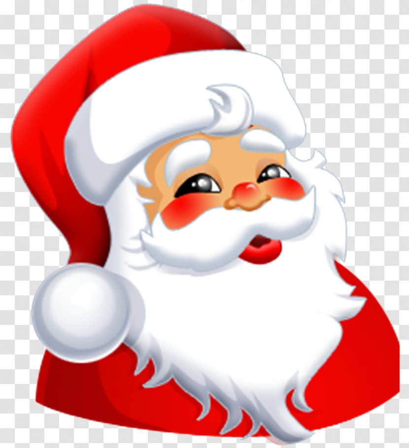 Smiley Santa Claus Clip Art - Face Transparent PNG