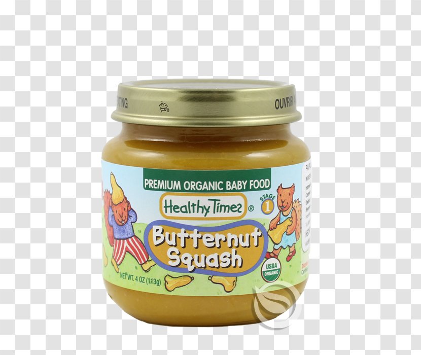 Organic Food Baby Condiment Butternut Squash - Ounce Transparent PNG