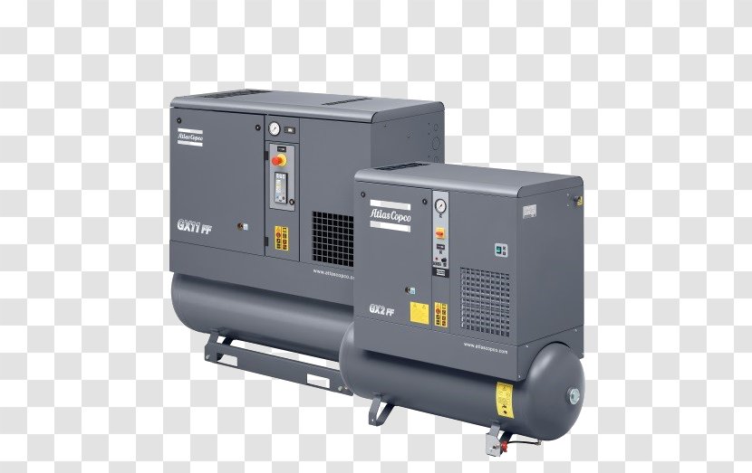 Rotary-screw Compressor Atlas Copco Industry Company - Compressed Air - Maintenance Equipment Transparent PNG