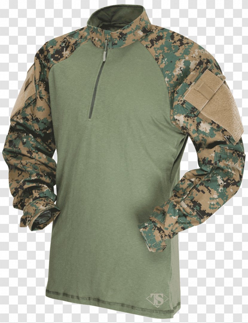 Army Combat Shirt U.S. Woodland TRU-SPEC Zipper MARPAT - Military Camouflage Transparent PNG
