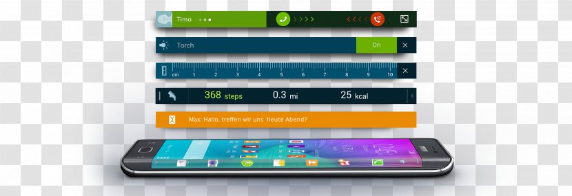 Smartphone Samsung Galaxy Note Edge GALAXY S7 5 S6 - Mobile Phone - Smart Notes Transparent PNG