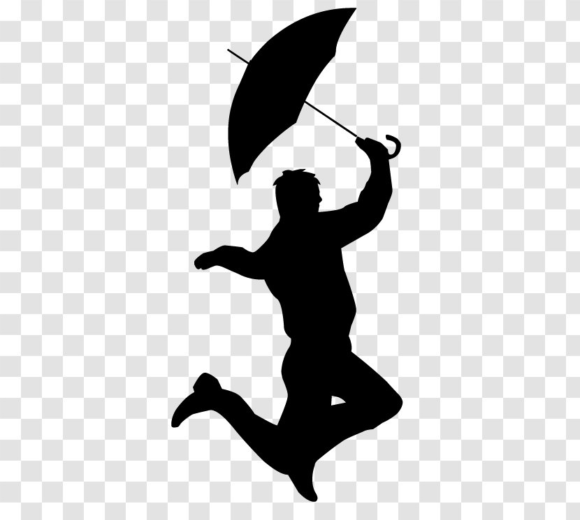 Singing In The Rain! Silhouette Main Title Animated Film - Dance Transparent PNG