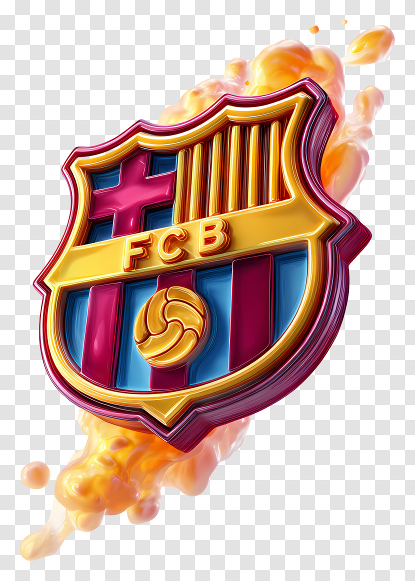 Fc Barcelona Logo - FCB Logo Flag Transparent PNG