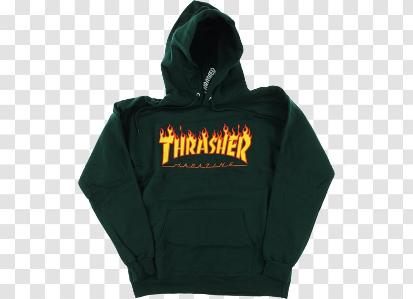 Hoodie T-shirt Bluza Thrasher Flame Logo Hoody - Maroon Transparent PNG