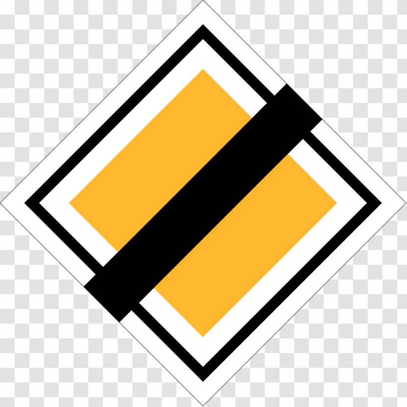 Priority Signs Traffic Sign To The Right Road - Warning Transparent PNG