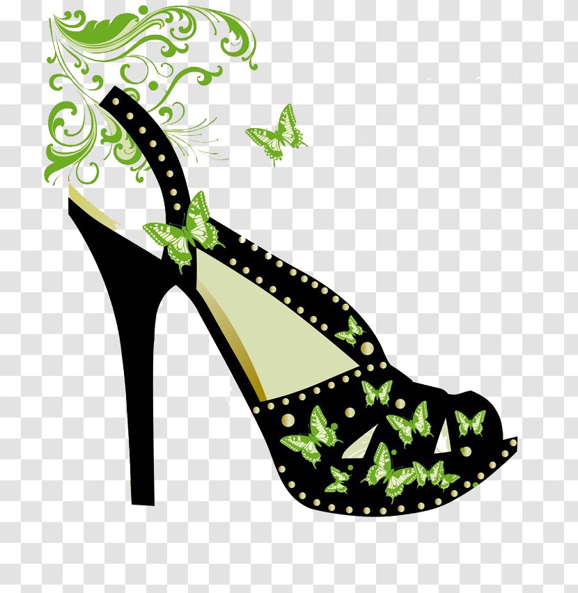 High-heeled Footwear Illustration - Taobao - High Heels Background Shading Pattern Vector Transparent PNG