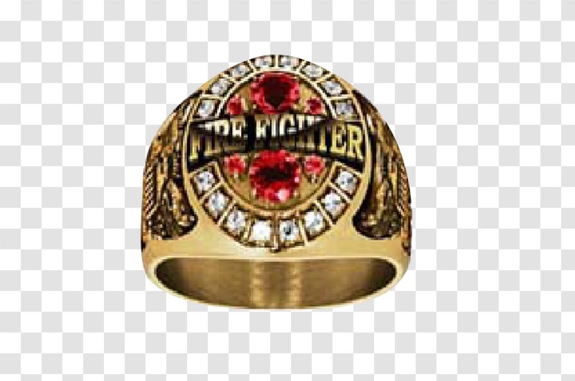 Ring Jewellery United States Merchant Marine Academy Military - Gold - Firefighter Transparent PNG