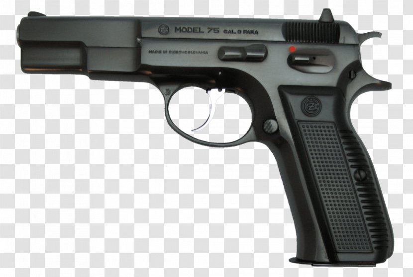 CZ 75 Česká Zbrojovka Uherský Brod Service Pistol Firearm - Revolver - Beretta Handgun Image Transparent PNG