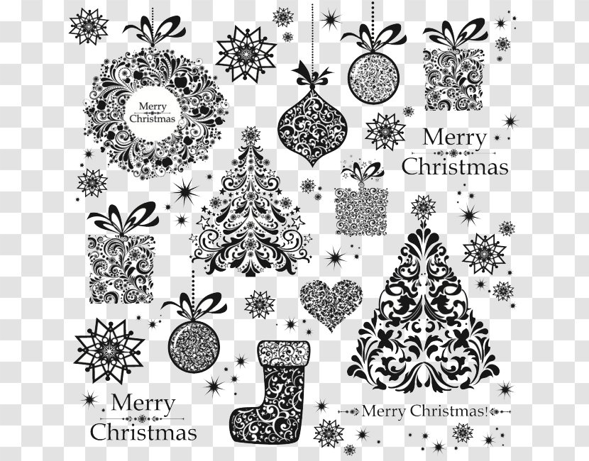 Christmas Tree Card Pattern - Text - And Decoration Transparent PNG