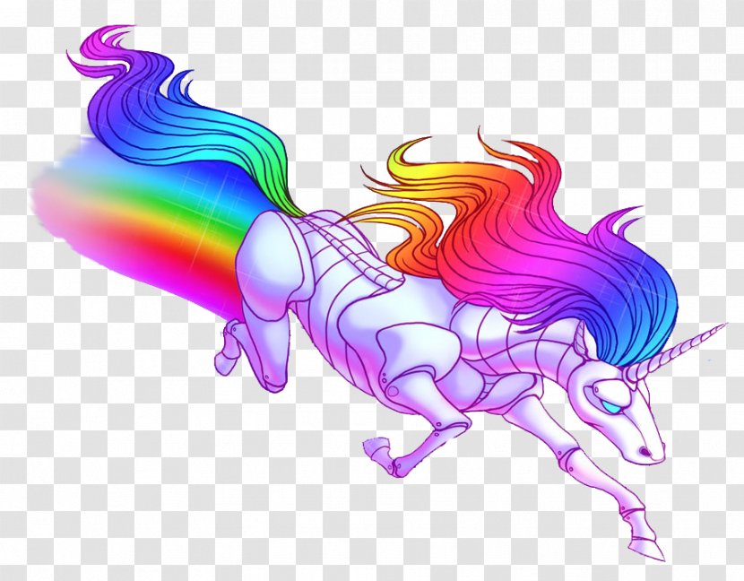 Robot Unicorn Attack 2 Drawing - Mythical Creature Transparent PNG