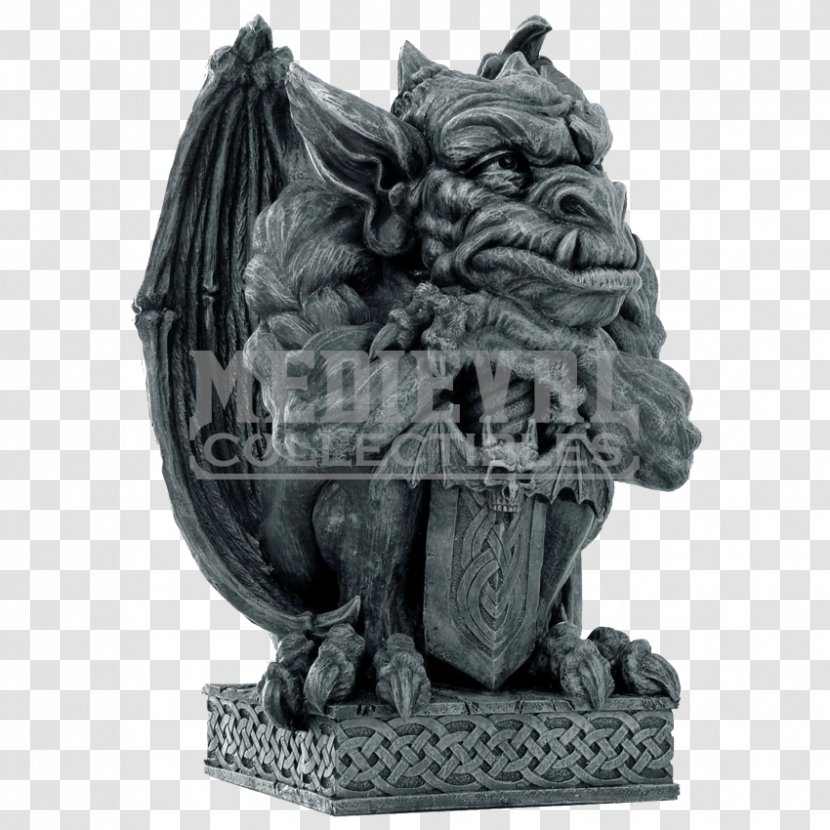 Gargoyle Statue Sculpture Figurine Gothic Architecture - Classical - Wood Carving Transparent PNG