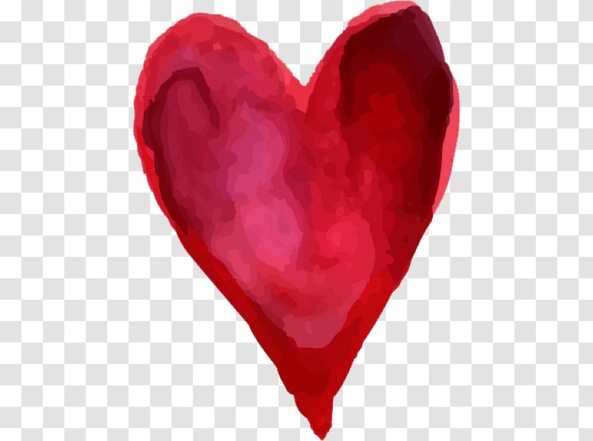 Sticker Heart AppAdvice.com Watercolor Painting Valentine's Day - Beautiful Transparent PNG