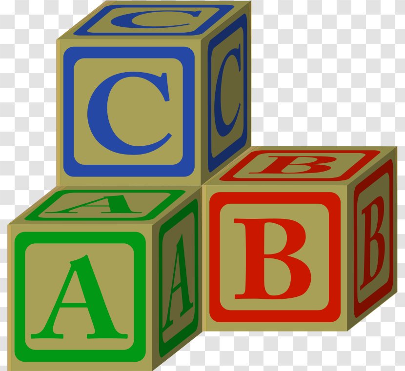 Toy Block Clip Art - Child - Alphabet Blocks Clipart Transparent PNG