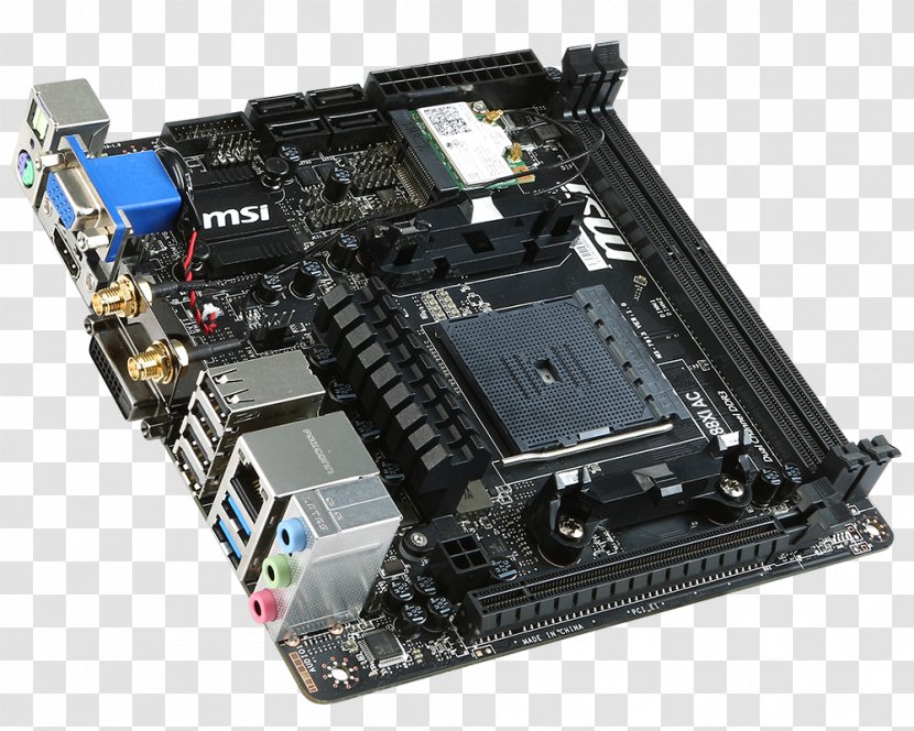 Mini-ITX Socket FM2+ Motherboard MSI - Usb 30 Transparent PNG