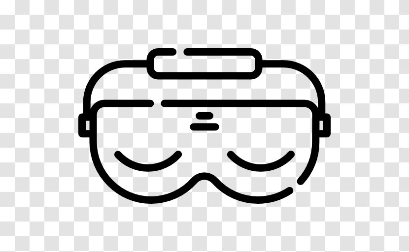 Goggles Glasses Line Clip Art - Vision Care - Sleep Mask Transparent PNG