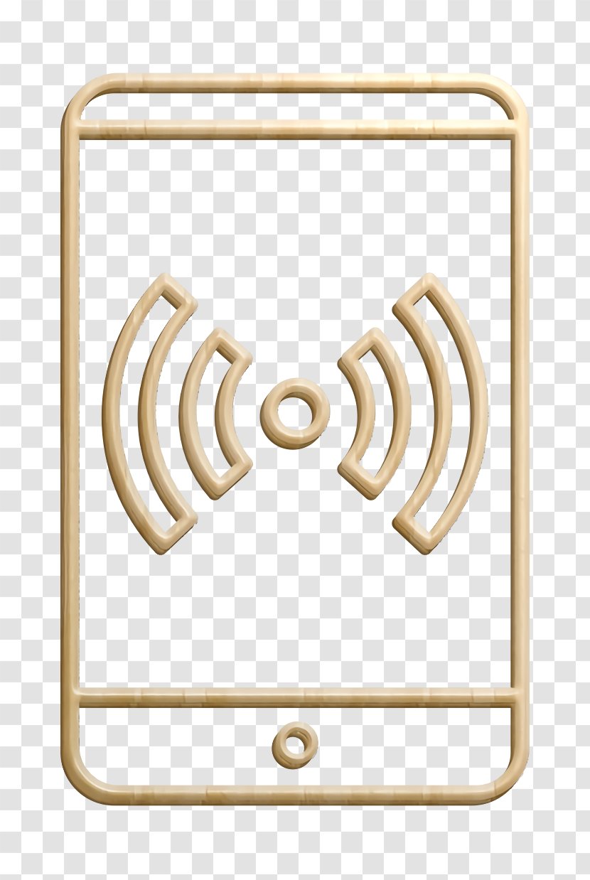 Connected Icon Device Hotspot - Brass Web Transparent PNG