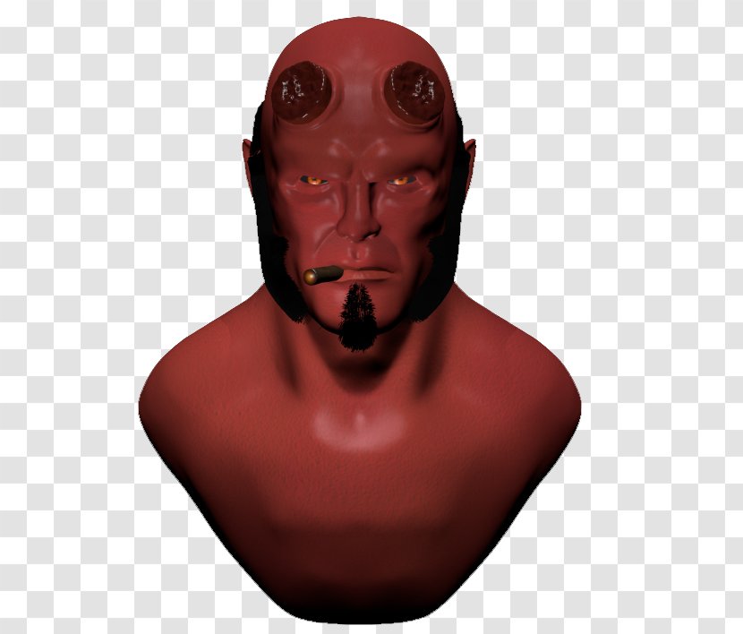 Ron Perlman Hellboy Forehead Artist Mouth - Face Transparent PNG