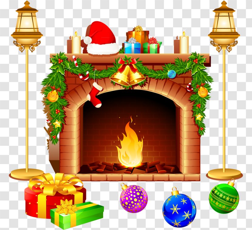 Santa Claus Christmas Graphics Day Fireplace Clip Art Transparent PNG