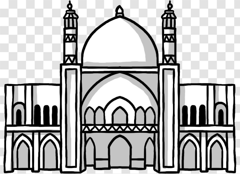 Church Drawing Infographic Line Art - Cartoon - Creative Leisure Muslim Transparent PNG