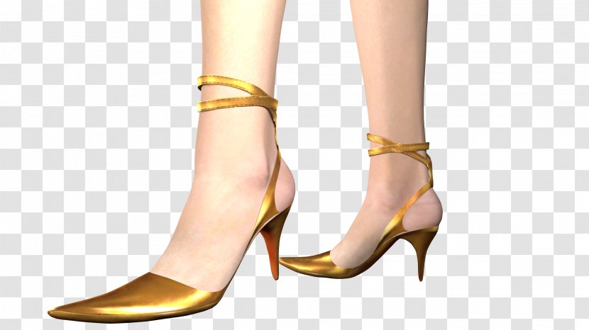 Ankle High-heeled Shoe Sandal Boot - Flower Transparent PNG