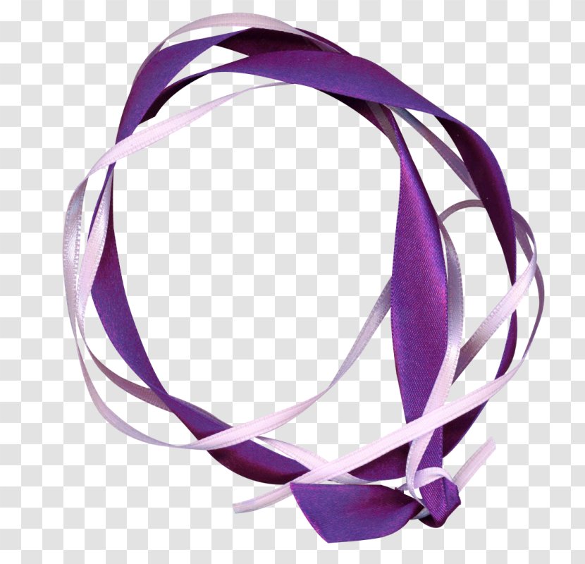 Purple Ribbon - Hair Accessory - Designer Transparent PNG
