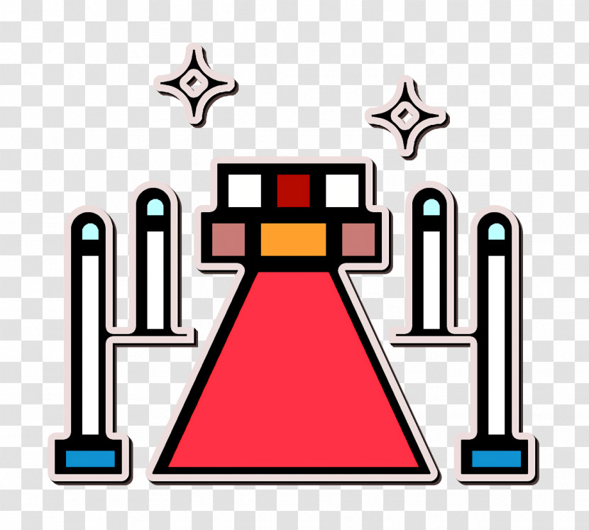 Prom Night Icon Red Carpet Icon Cinema Icon Transparent PNG