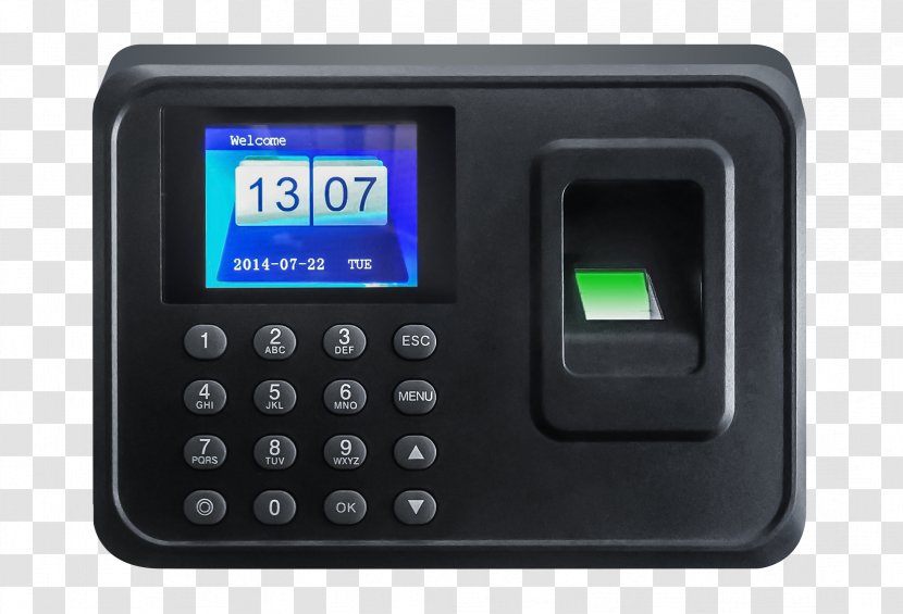 Time And Attendance Fingerprint Biometrics Access Control & Clocks - Technology - Recognition Transparent PNG