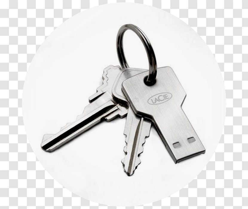 USB Flash Drives LaCie PetiteKey Memory - Hardware - Key Hole Transparent PNG