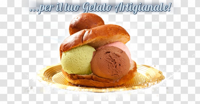 Ice Cream Sicilian Cuisine Breakfast Brioche Flavor - Finger Food Transparent PNG