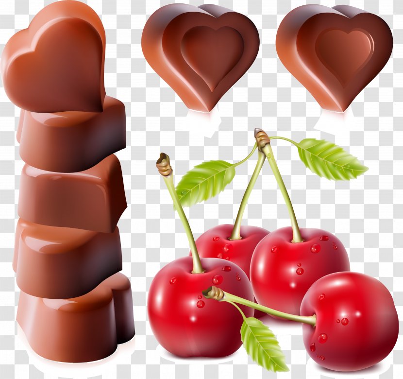 Chocolate Cake Chocolate-covered Cherry - Natural Foods - And Cherries Transparent PNG
