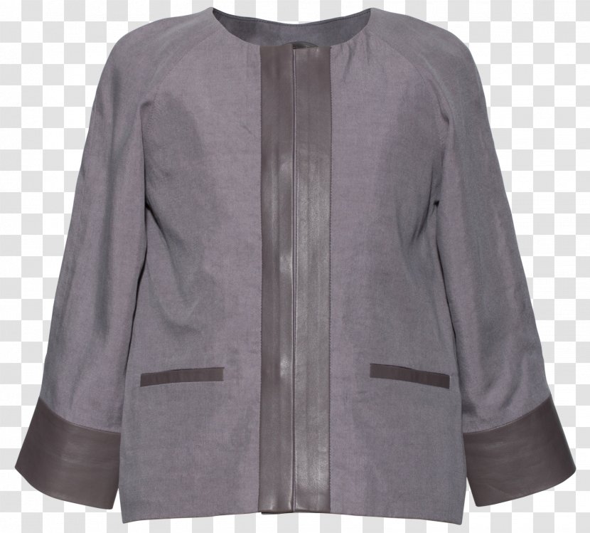 Sleeve Jacket Top Sweater Dress - Button - Blazer Transparent PNG
