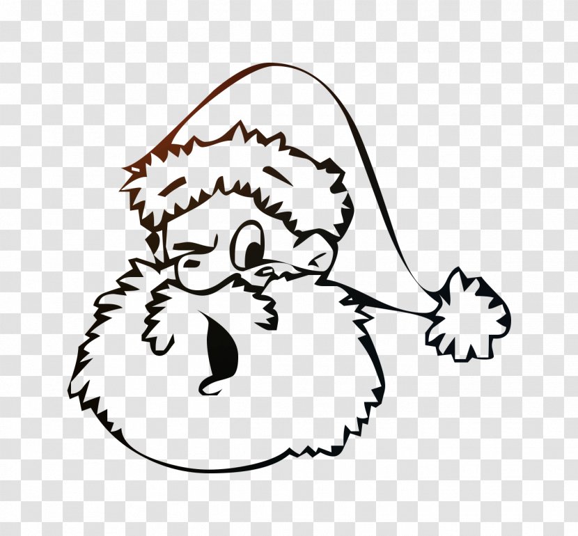 Santa Claus Coloring Book Animals: Colouring Animals Drawing - Line Art - Pleased Transparent PNG