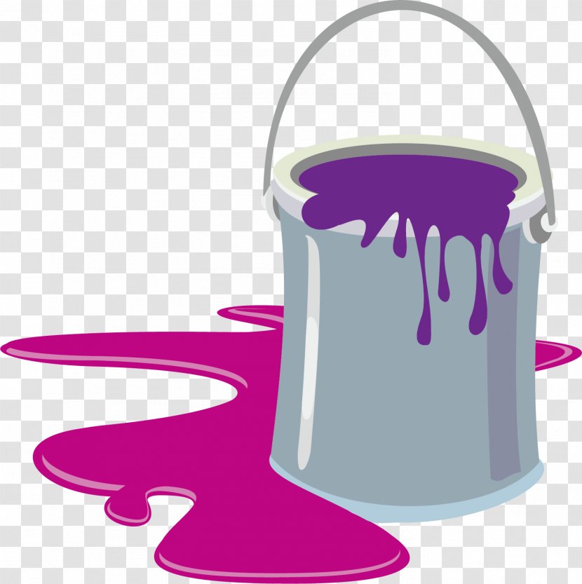 Paint Cartoon Bucket Clip Art - Painting - Creative Transparent PNG