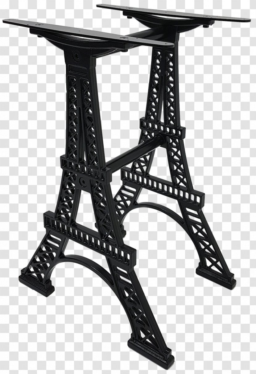 Eiffel Tower Coffee Tables Foot Stool - Black And White Transparent PNG