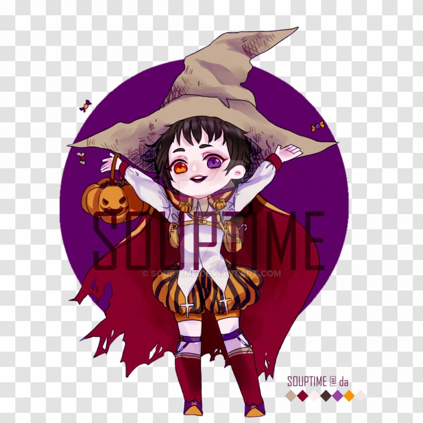 Clip Art Illustration Clown Purple Legendary Creature - Flower - Moods Transparent PNG