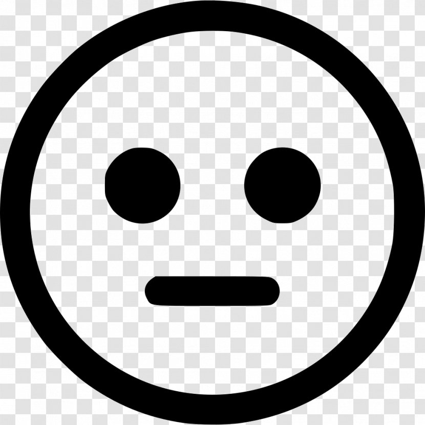 Download Emoticon - Smile - Neutral Face Transparent PNG