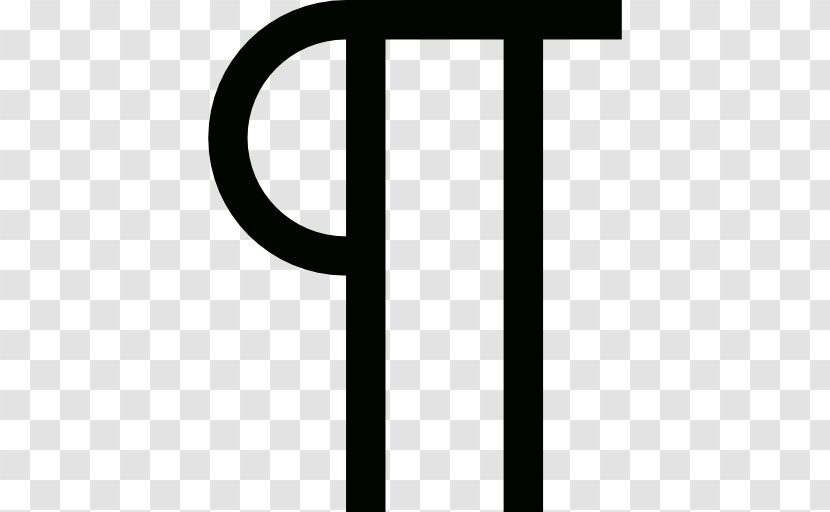 Paragraph Pilcrow - Black Transparent PNG