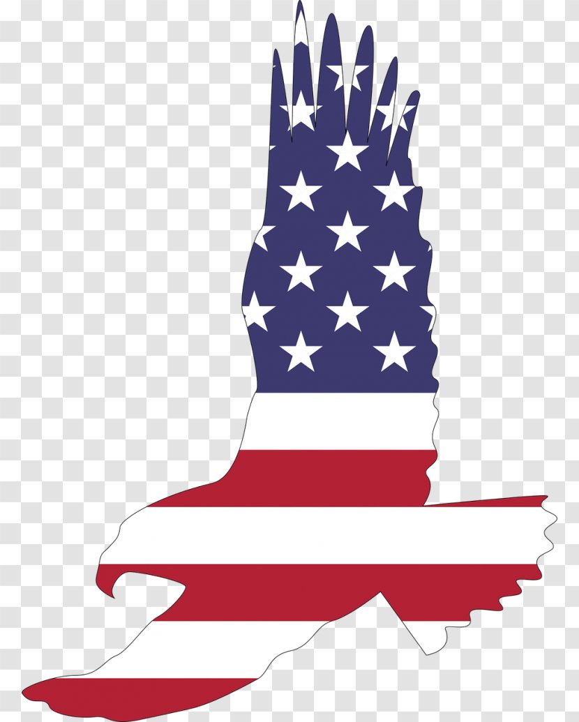 Bald Eagle Clip Art - Flag Of The United States - America Transparent PNG