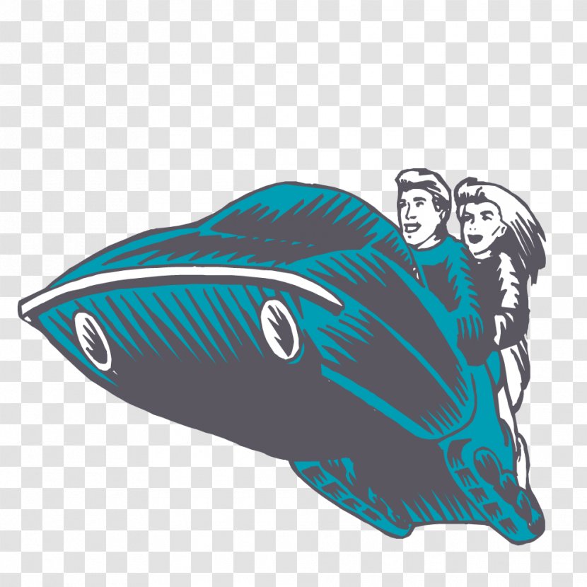 Significant Other Illustration - Marine Mammal - Couple Sitting On A Whale Transparent PNG