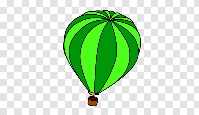 Hot Air Balloon Green Clip Art - Bluegreen Transparent PNG