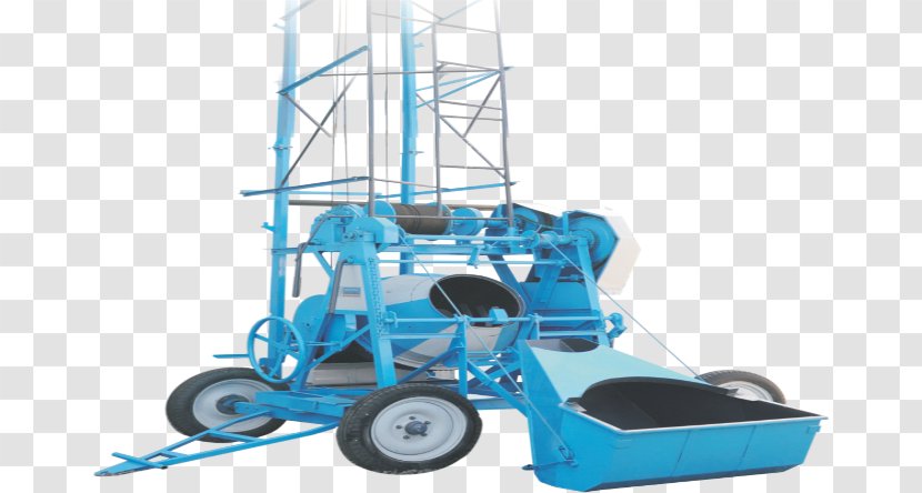 Machine Cement Mixers Hoist Architectural Engineering Power Trowel - Vehicle - Manufacturing Transparent PNG