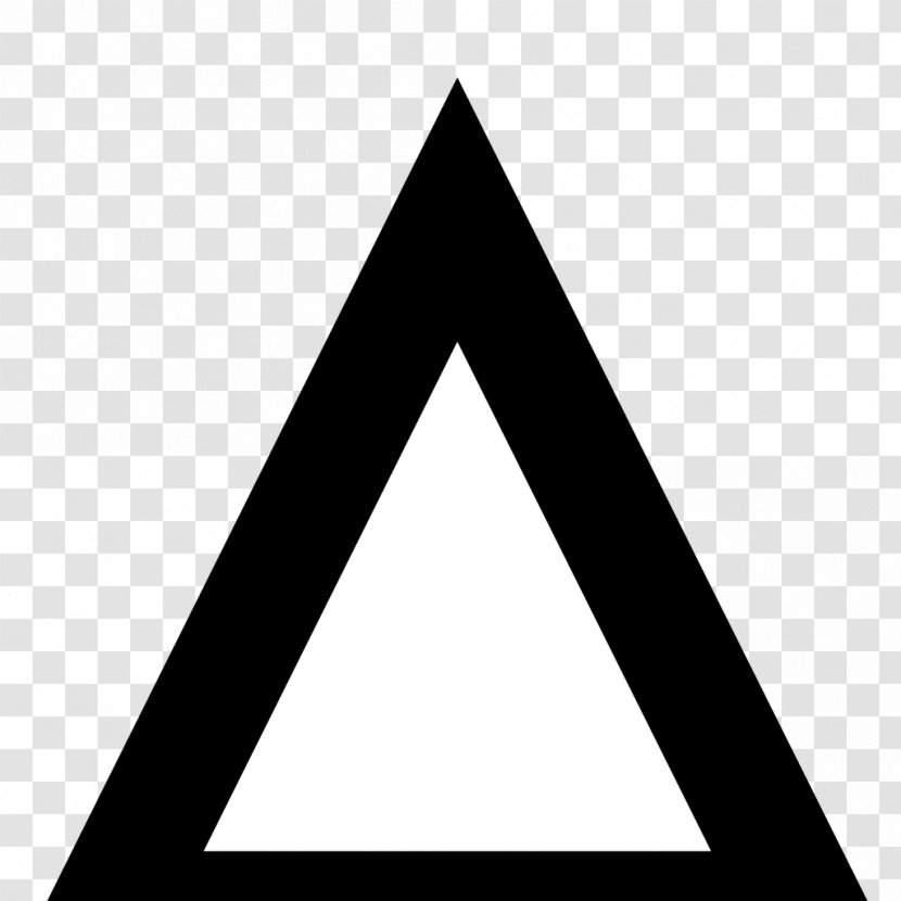 Triangle Brand Font - Monochrome Transparent PNG