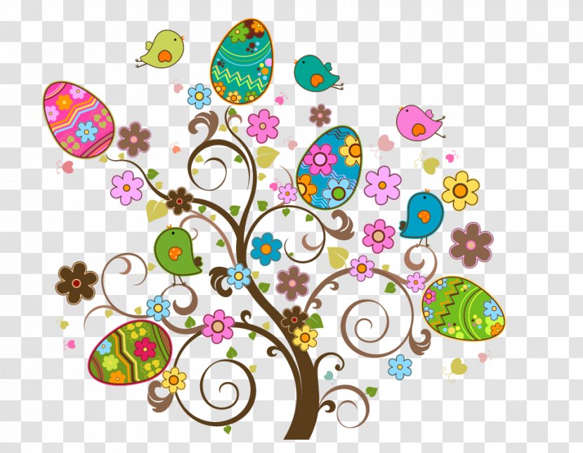Public Holiday Easter Christmas Clip Art - Egg Tree Transparent PNG