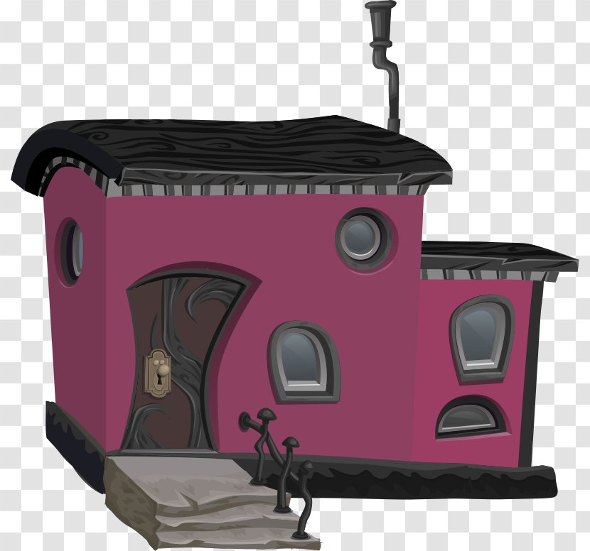 Ombre Portée Clip Art - Imagemagick - Pink House Transparent PNG
