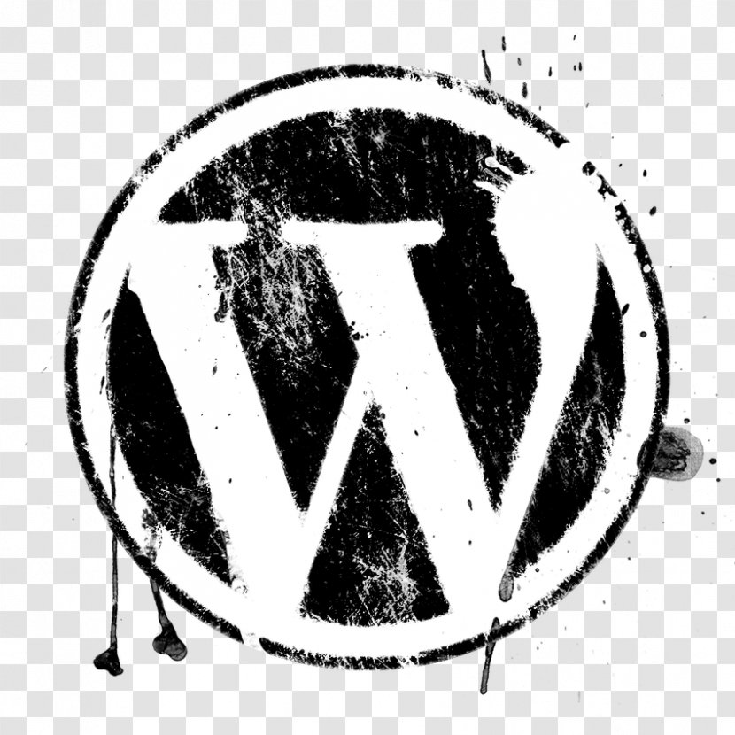 Web Development WordPress Logo Clip Art - Grunge Effect Transparent PNG