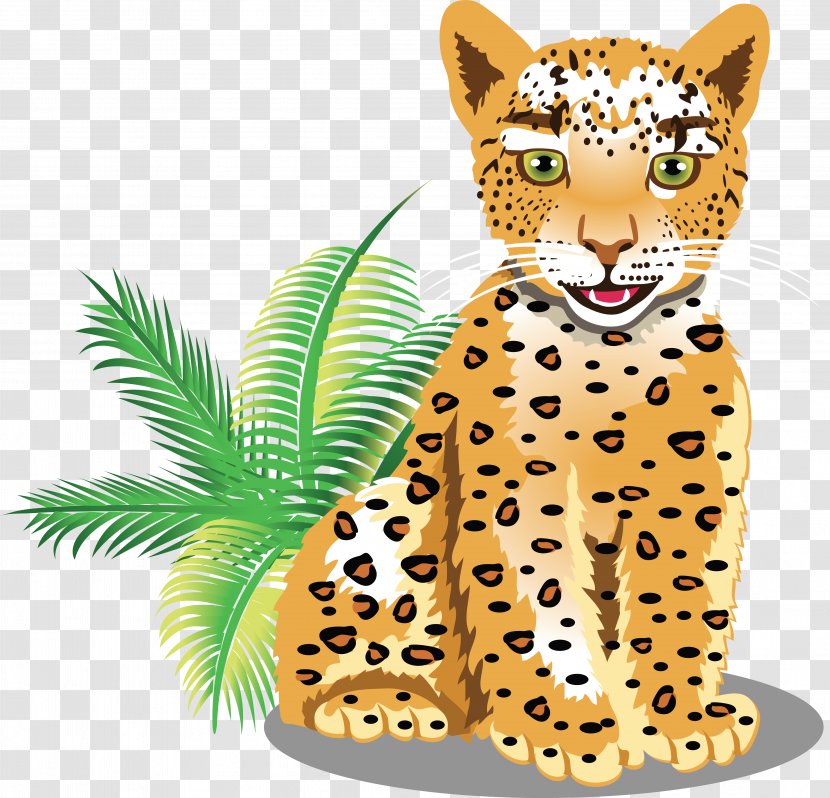 Leopard Tiger Cartoon Clip Art - Cat - Cheetah Transparent PNG