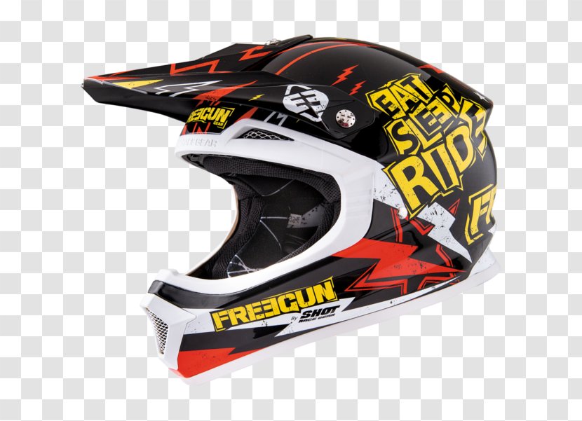 Motorcycle Helmets Bicycle Lacrosse Helmet Motocross - Red - Moto Cross Transparent PNG